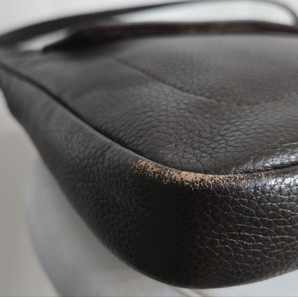 EUC Longchamp Brown Leather Shoulder Bag - Picture 7 of 14